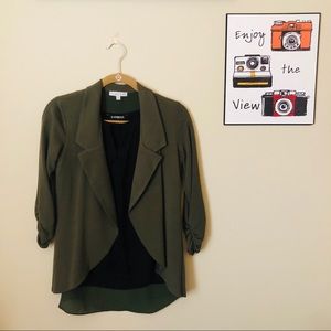 MoaMoa Army Green Cardigan